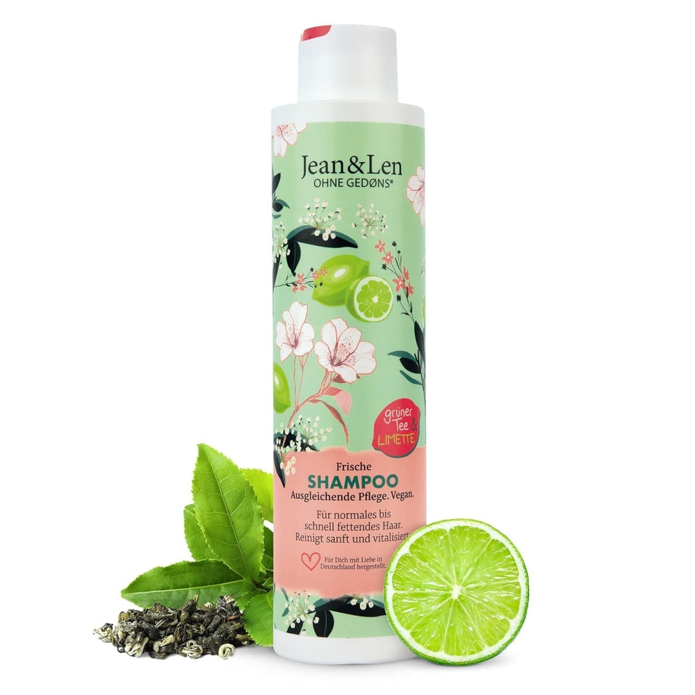 Jean & Len Green Tea & Lime szampon nawilżający do włosów normalnych i przetłuszczających się, 300 ml Pod prysznic i do kąpieli Jean & Len Green Tea & Lime Domyślny tytuł