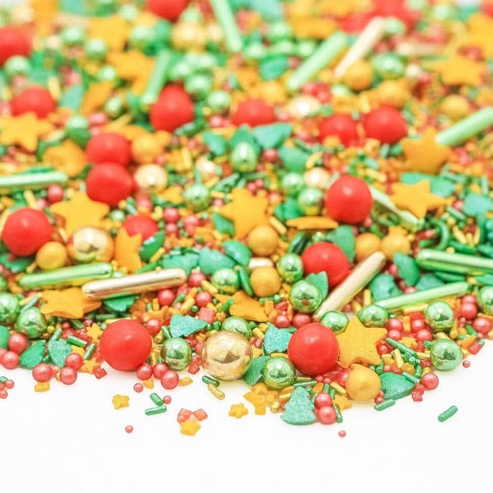 Super Streusel Crunchies, Sprinkles de zahar, tematica Craciun, 90 grame Sprinkles Naty Shop 90 grame