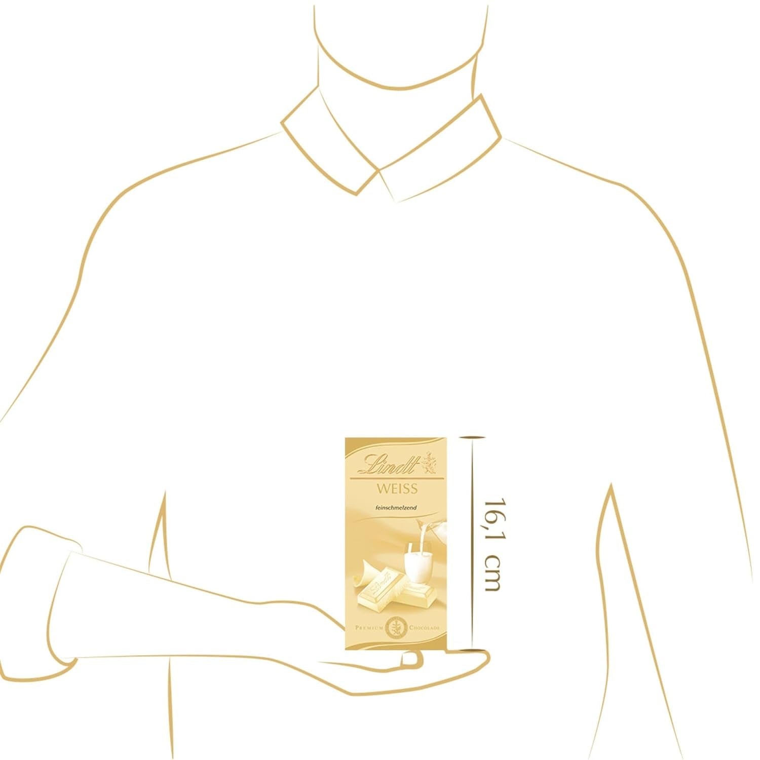 Lindt Fine Melted Biała Czekolada, 100 gramów Cukierki Czekoladowe Naty Shop