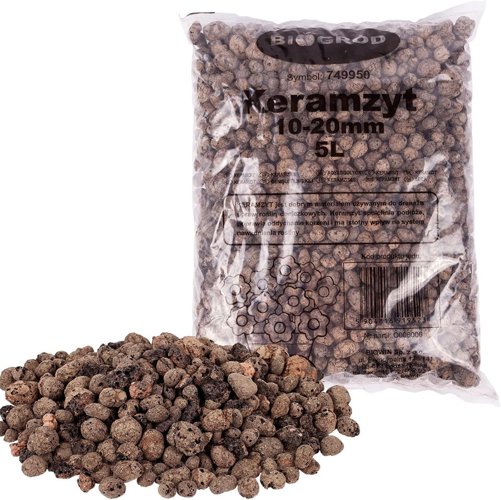 Browin 749950 Keramsit - glinka ekspandowana 4 L, 10-20 mm, brąz