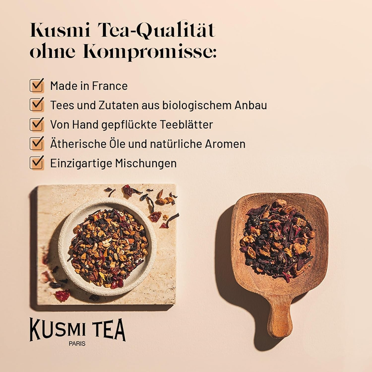Kusmi Tea - Aquarosa - Ceai de fructe organic cu hibiscus, fructe negre și fructe roșii - Ceai de hibiscus fără cofeină - Cald sau rece - Ceai vrac - Cutie metalică de 100 g - Cantitate pentru aproximativ 50 de cești