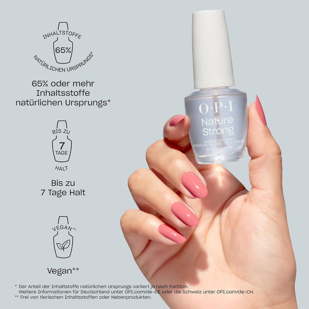 OPI Nature Bright Glitter & Shimmer - długotrwały lakier do paznokci o innowacyjnej wegańskiej formule zawierającej naturalne składniki - dla jasnych paznokci