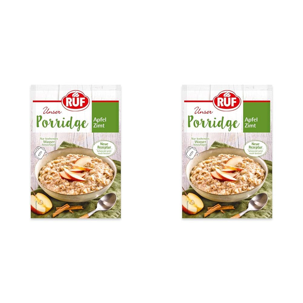 RUF płatki owsiane błyskawiczne z truskawkami i wanilią, letni posiłek z płatkami owsianymi gotowy w 3 minuty, 1 saszetka x 65g