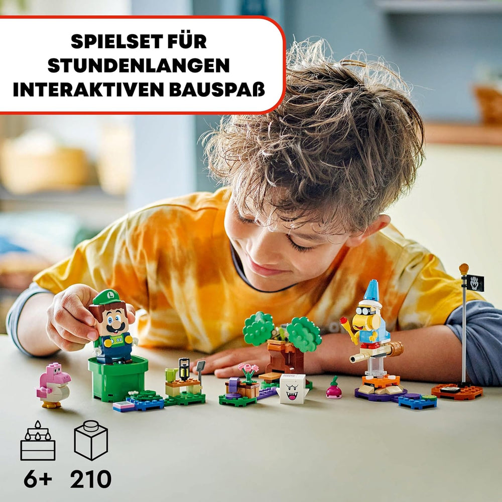 LEGO Super Mario Abenteuer z interaktywnym Luigi, Nintendo Geschenk für Jungen, Mädchen i Gamer ab 6 Jahren, Abenteuer-Spielset für Kinder z różowym Baby Yoshi 71440