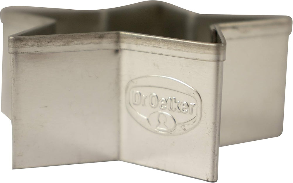 Set de forme de biscuiți Dr. Oetker în formă de stea, 6 piese, forme de biscuiți de Crăciun, forme de biscuiți pentru biscuiți și biscuiți de terasă, motiv în diferite dimensiuni, cantitate: 1 x set de 6 piese