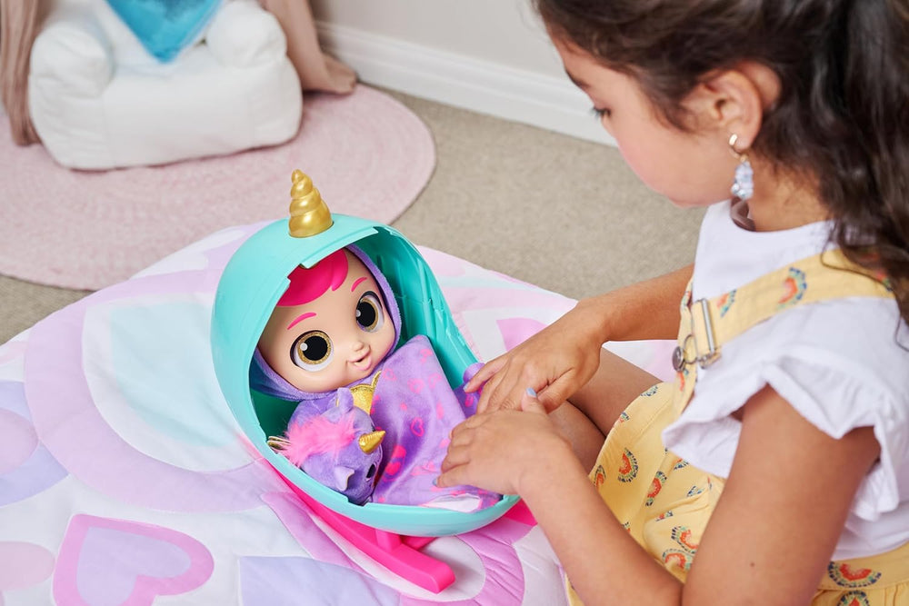 Babycorns Serie 1 von ZURU Magic Babypuppe Katze (Poppy) z akcesoriami, niespodzianka Unboxing-Spielzeug für Kinder, Mädchen