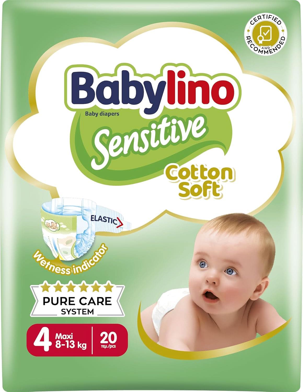 Babylino Sensitive, delikatne pieluszki dla dzieci, różne rozmiary
