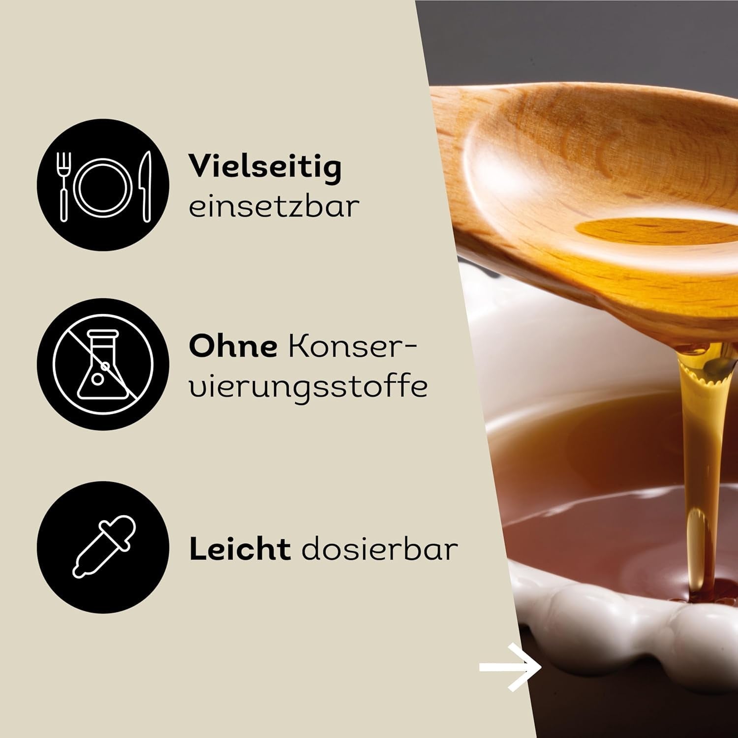 Küper Gourmet Caramel Colorant – 40 ml – Colorant alimentar lichid maro – Colorant caramel pentru sosuri, dressinguri sau sosuri dulci – Colorant zahăr închis