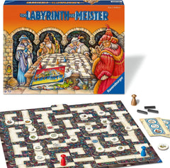 Ravensburger 22474 Maze Masters – Mistrzowska wersja szalonego labiryntu dla 2–4 ​​graczy w wieku od 9 lat