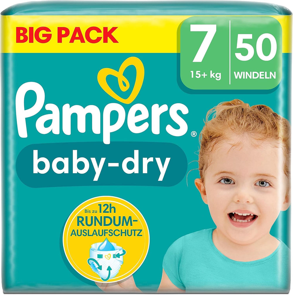 Pieluszki Pampers 81657566 Spodnie Baby-Dry, białe