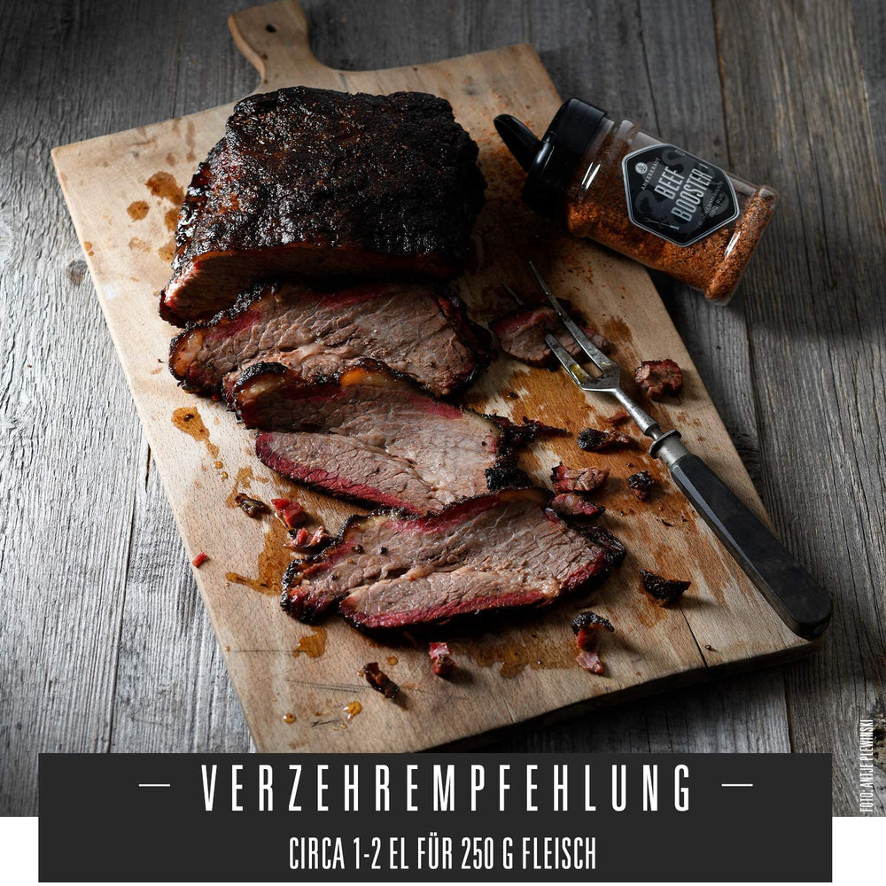 Ankerkraut Booster wołowy, Rub Brisket and Steak Gewürz, Gewürzmischung für Fleisch, 230g w Streuer
