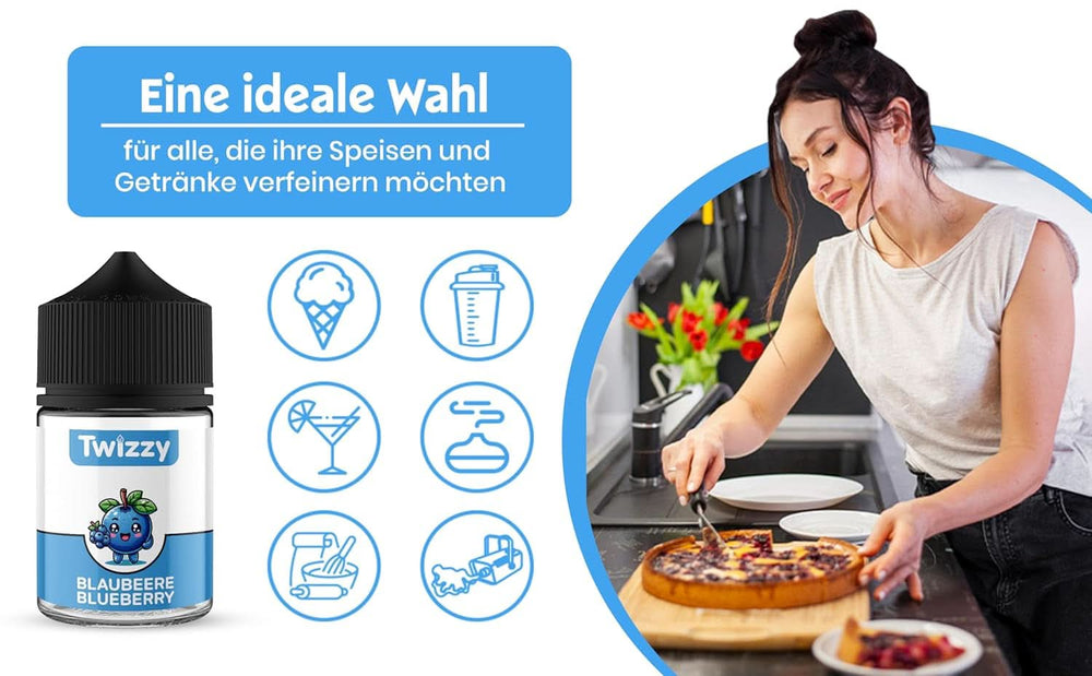 Twizzy Żurawina, Aromat spożywczy -60 ml - Intensywny aromat - Idealny do wypieków Aromaty Naty Shop