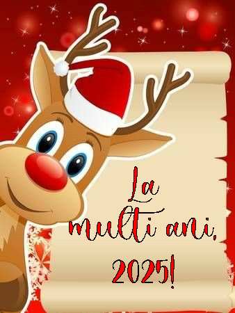 Decoratiune comestibila din zahar - "La multi ani!, 2025" Nati Shop