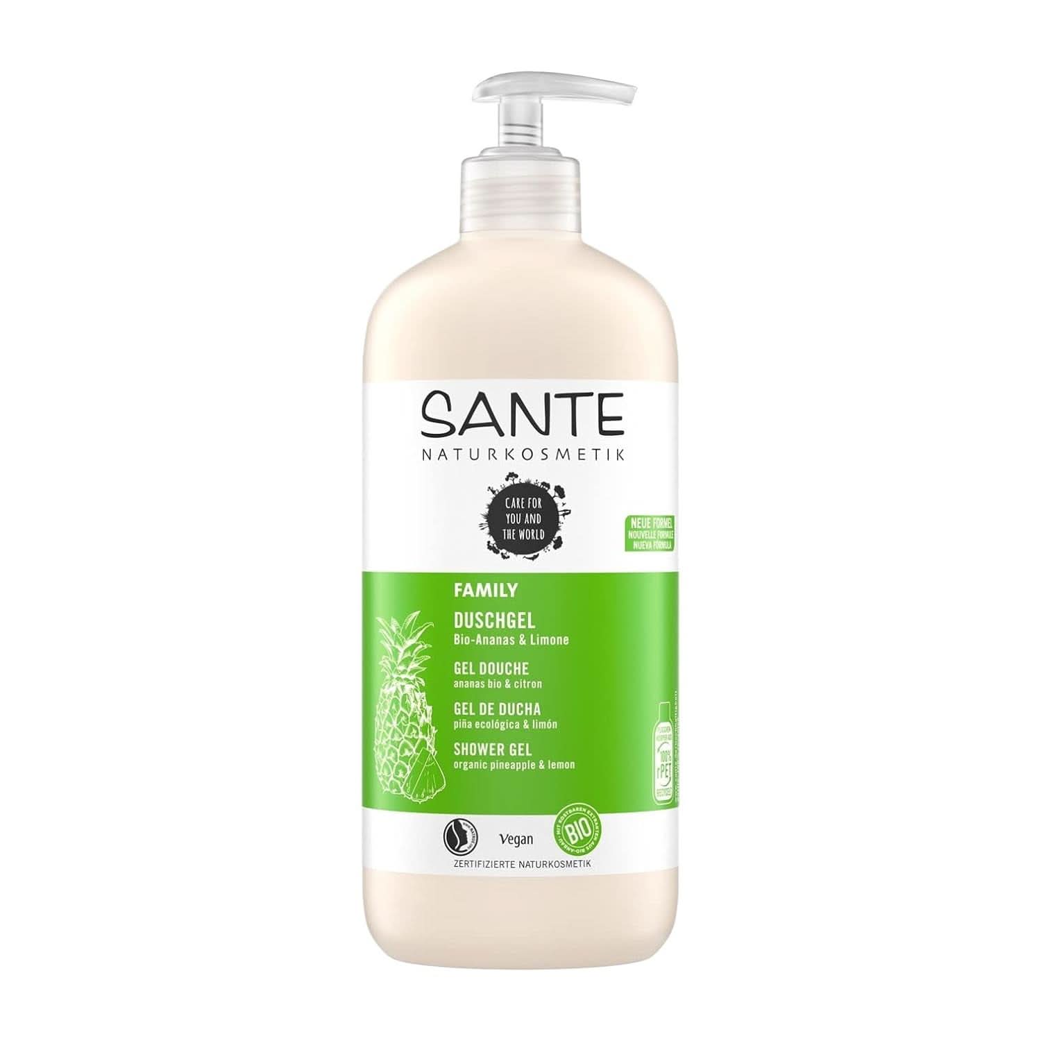 SANTE Natural Cosmetics Gel de duș răcoritor cu parfum de citrice, 950 ml Duș și baie Naty Shop 950 ml Fructat, proaspăt