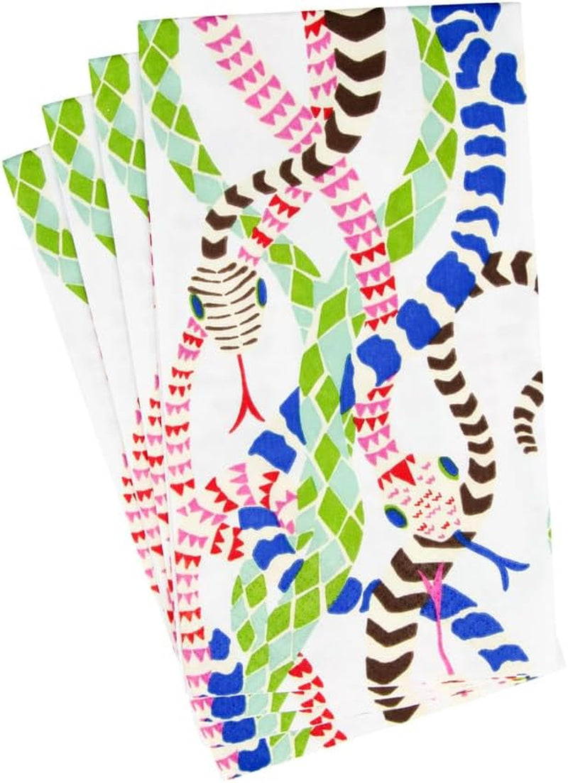 Șervețele de prosop pentru oaspeți Serpentine, albe, 15 bucăți per pachet