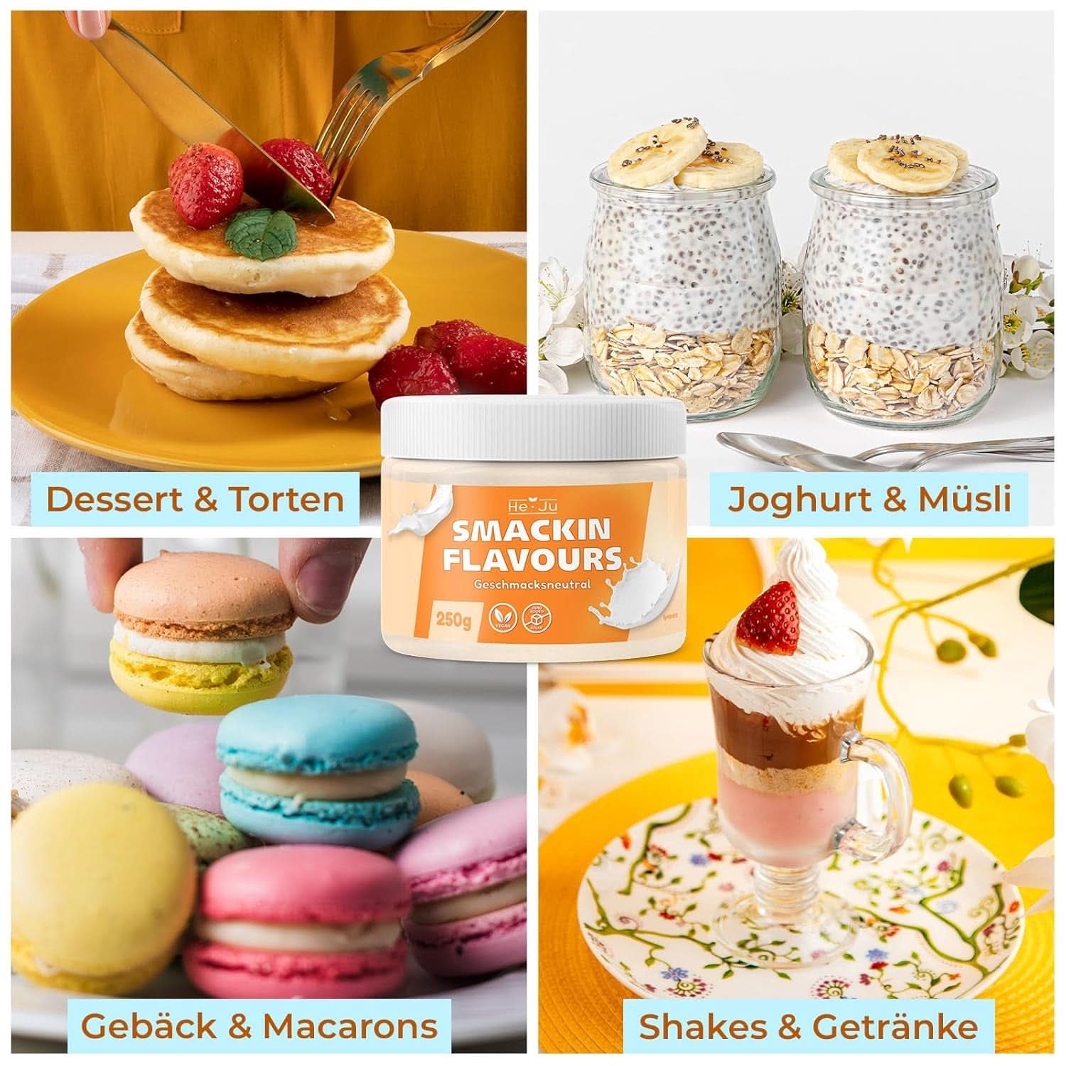 He-Ju, Proszek o neutralnym smaku, 250 gramów Aromas Naty Shop