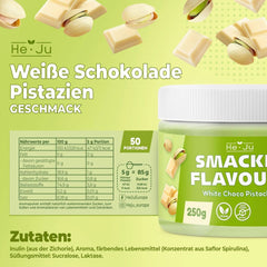 He-Ju, Proszek o smaku białej czekolady i pistacji, 250 gramów Naty Shop Flavours