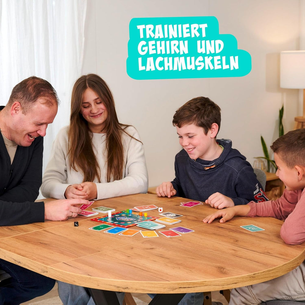 Noris 606062080 - Gegenteil Spiel (Brettspiel ab 10 Jahre) - kombinierbar mit dem Kartenspiel - verrücktes Konzentrationsspiel für Kinder und Erwachsene für 3-6 Spieler