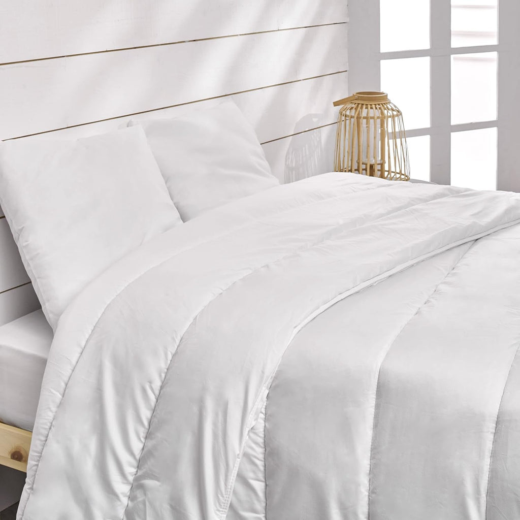 Bleu Calin plapuma antiacarieni 140X200 Cm, Pentru pat de 1 persoană, Husă moale din microfibră, Tratament sanitizat Plapumi si pilote Naty Shop