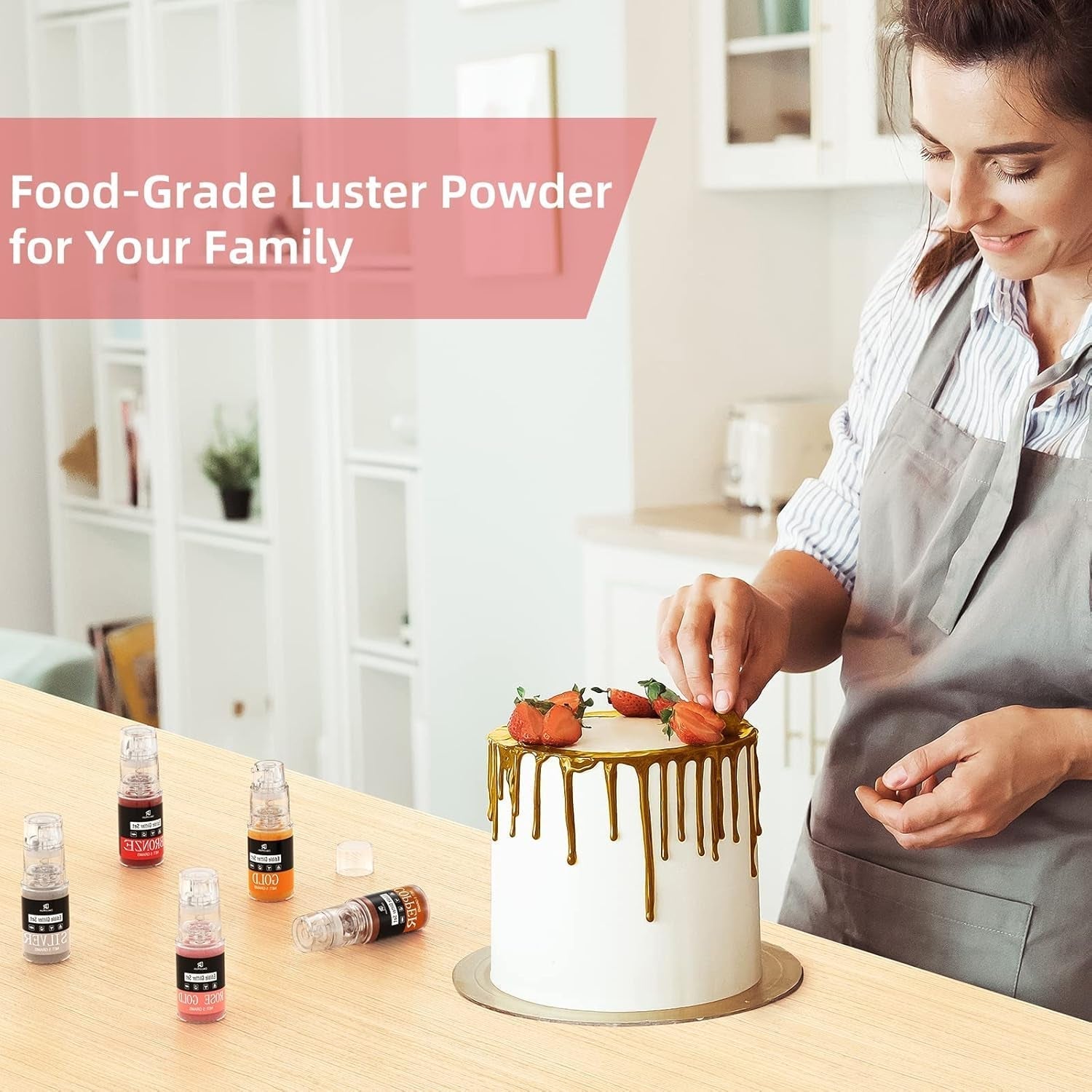 DecoRom, glitter comestibil, praf, 10 grame Glitter Naty Shop