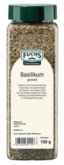 - Basilikum gerebelt | Mediterranes Gewürzkraut für Großverbraucher | Mit praktischem Streuaufsatz | 150 g dużego Streuera