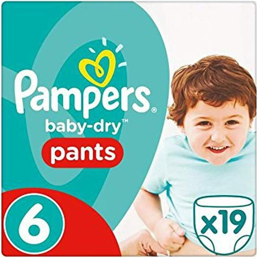 Pieluszki Pampers 81657566 Spodnie Baby-Dry, białe