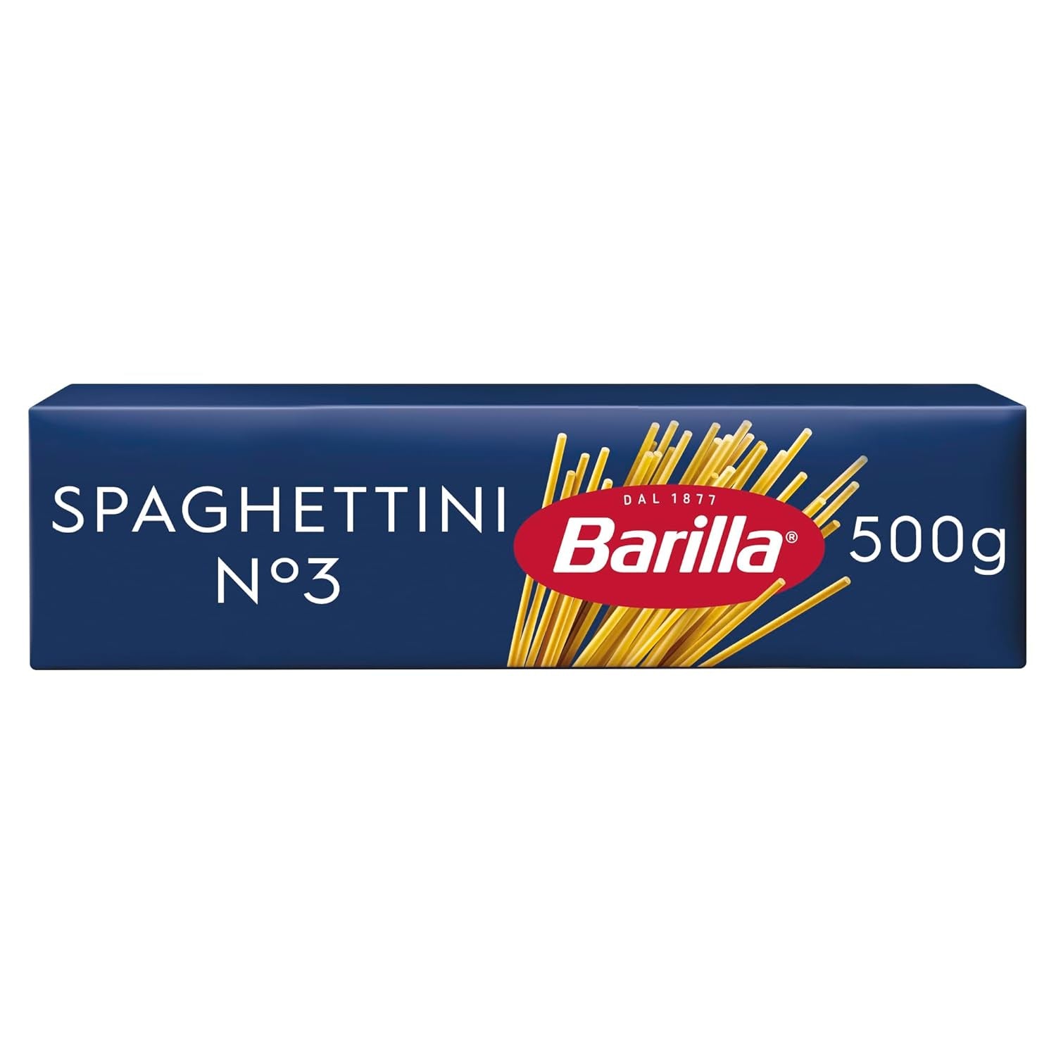Makaron Barilla Klasyczne Spaghettini nr. 3 wysokiej jakości pszenica durum, zawsze al dente (1 x 500 g)
