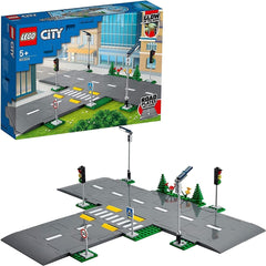 LEGO City Skrzyżowanie dróg ze światłami Zestaw do budowania ze świecącymi w ciemności klockami 60304 Zestawy do budowania w sklepie LEGO-Store Single