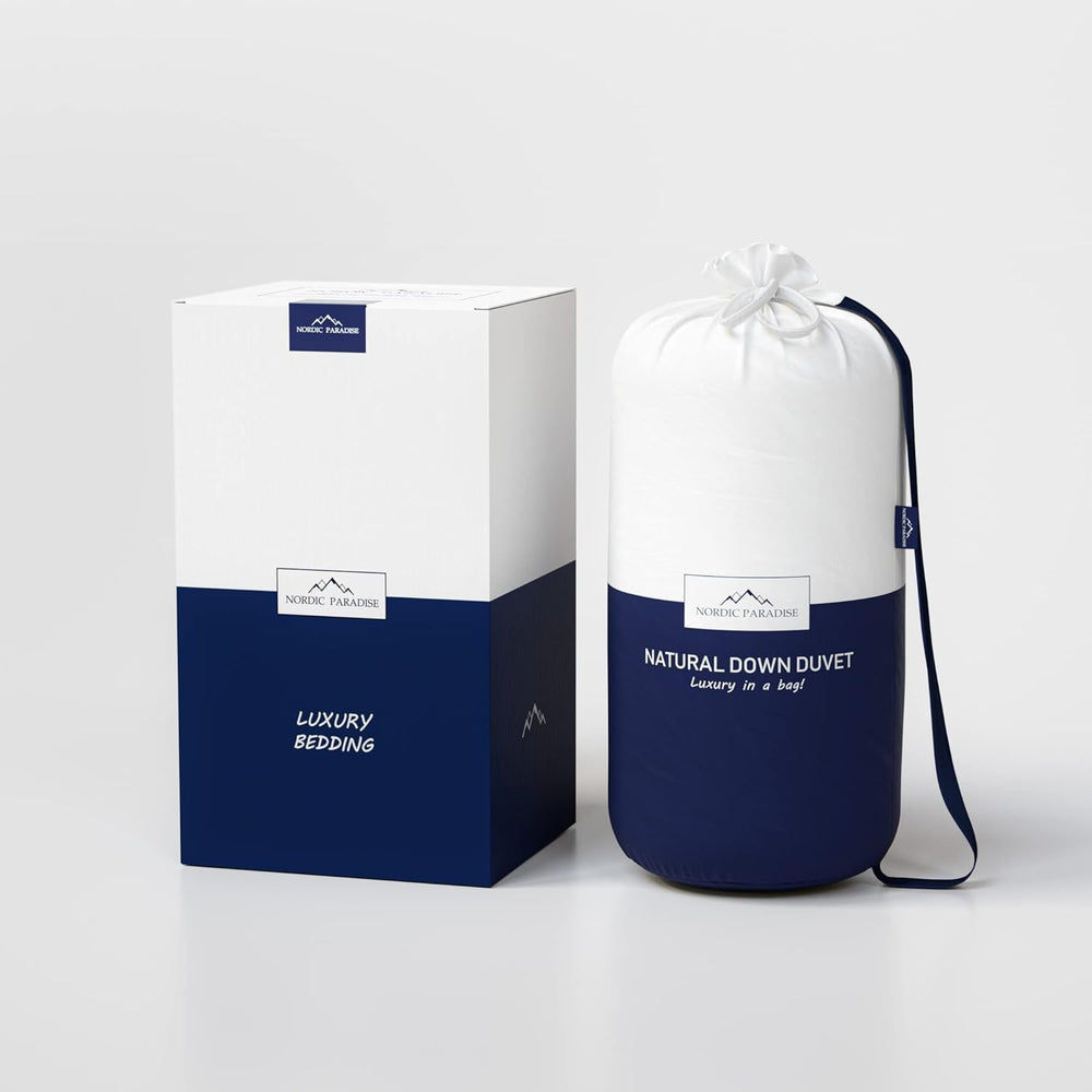 Nordic Paradise - Wygodna kołdra - 50% niemieckiego puchu kaczego - Ciepła kołdra zimowa - 200X200 cm Kołdry i kołdry Naty Shop