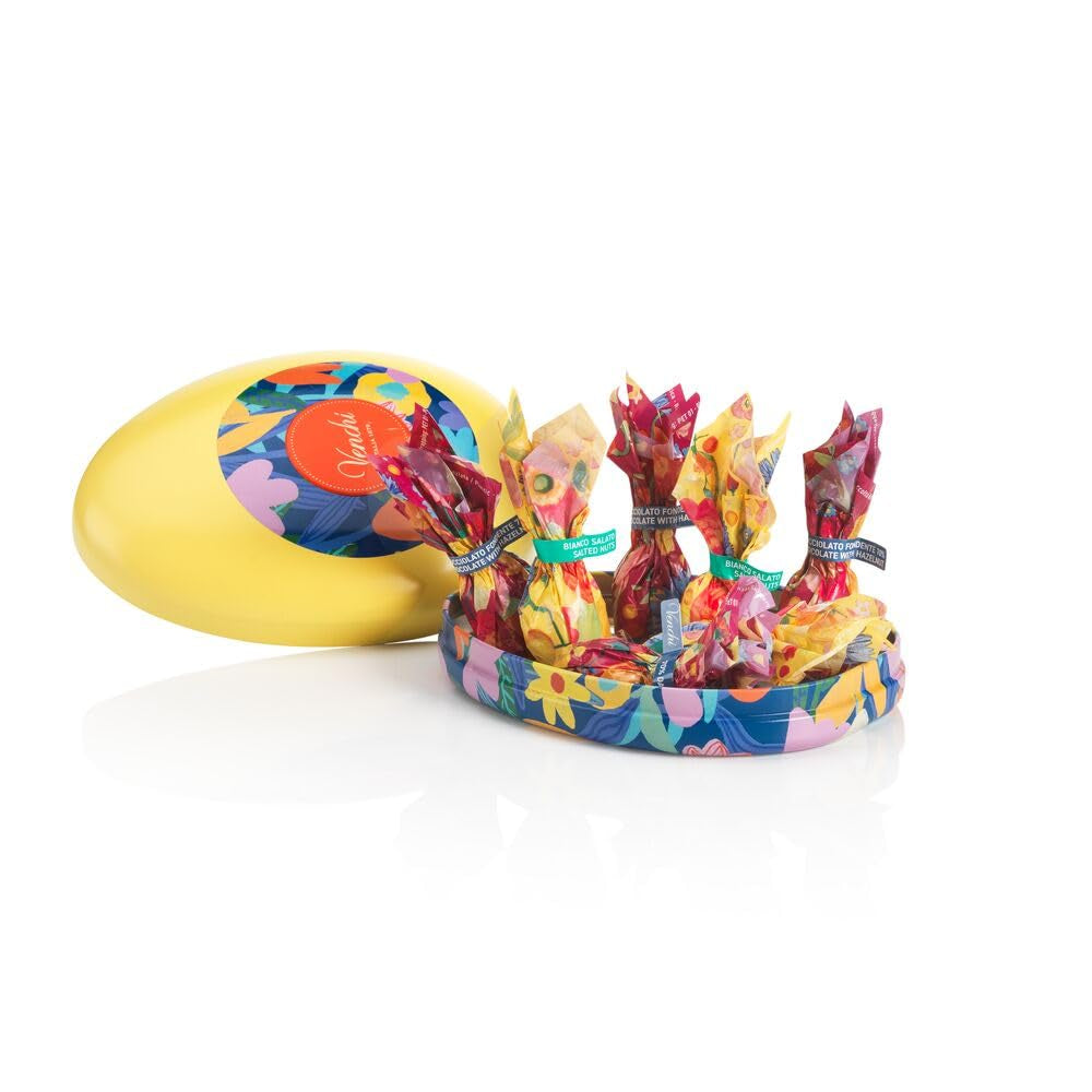 Salvadanaio di latta z ovetti di cioccolato 100 g