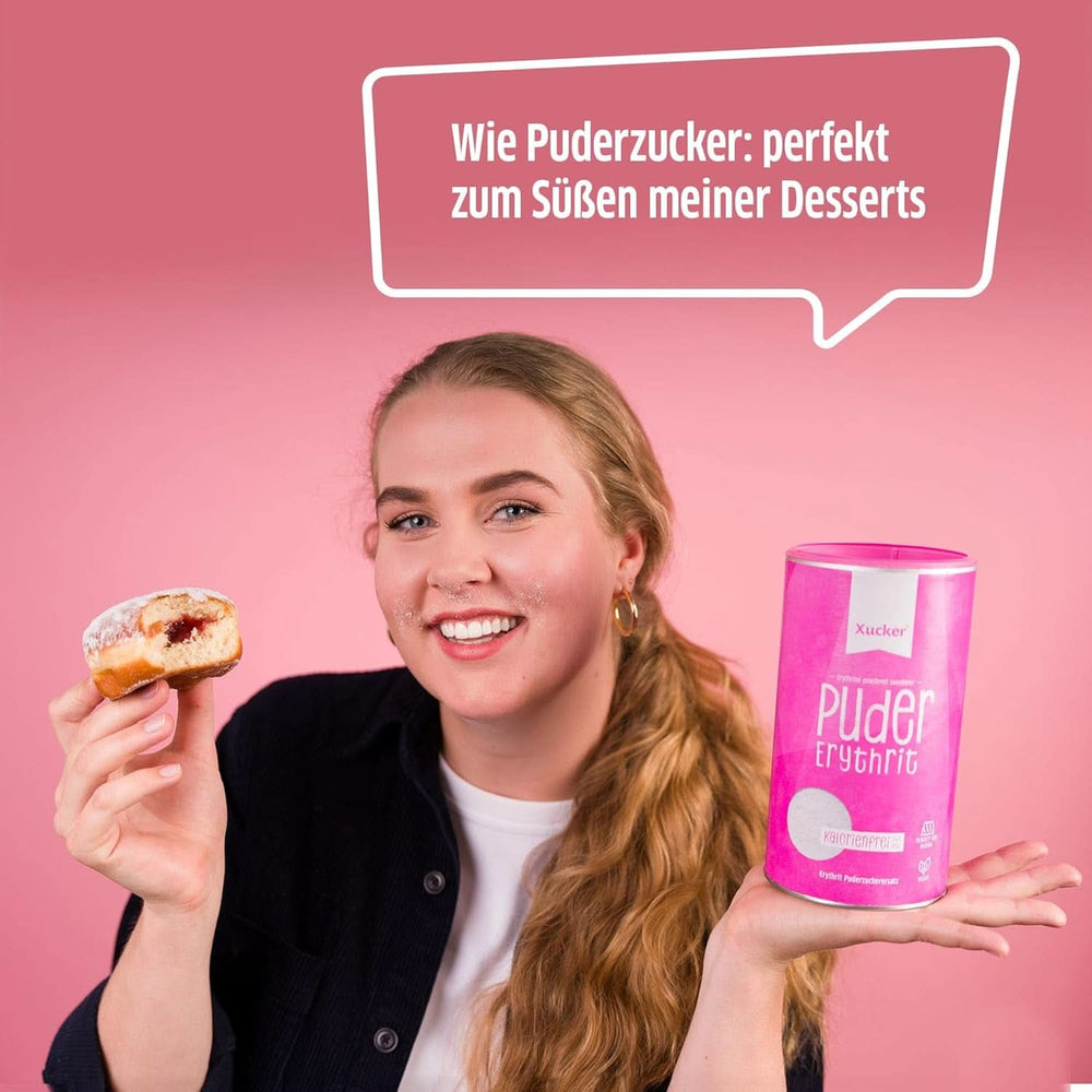Xucker Cukier puder Erytrytol - Bezkaloryczny zamiennik cukru, 600 gramów Słodziki Naty Shop