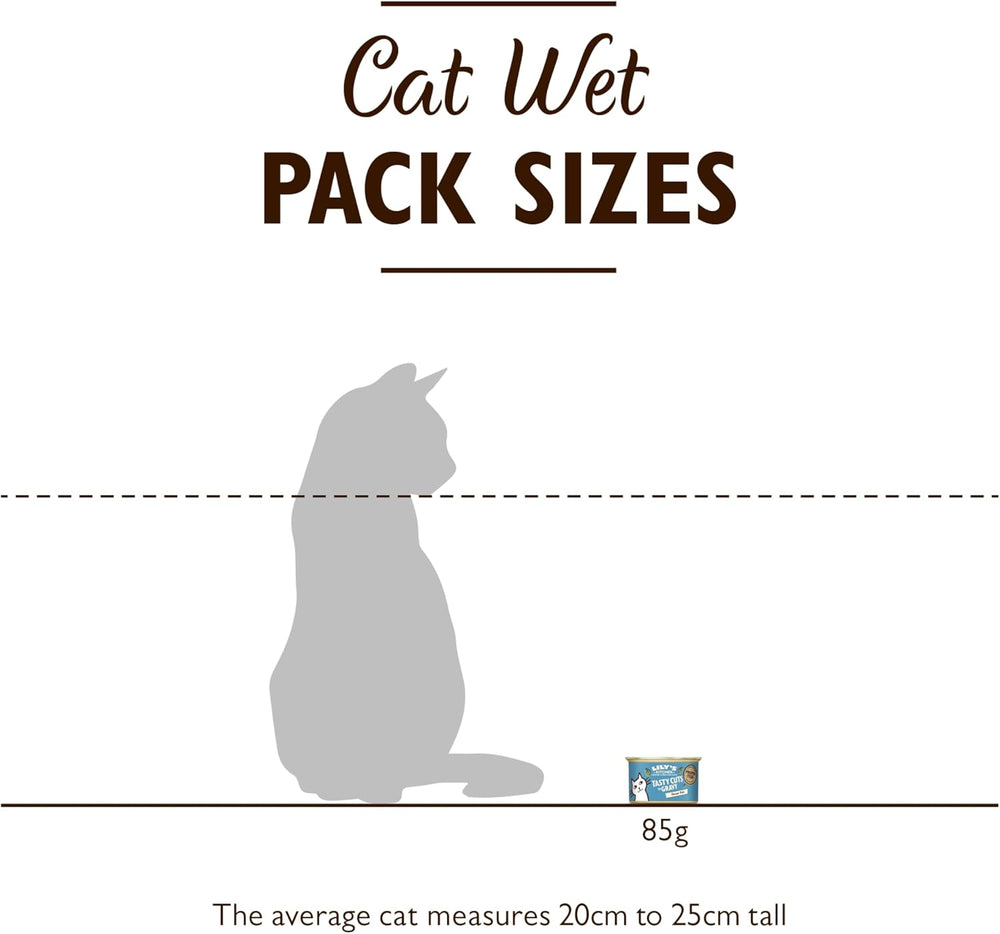 Hrană umedă pentru pisici Lily's Kitchen Fish Tasty Cuts - Pachet de 24 (24 x 85g) Bucăți delicioase de pește în sos pentru pisici