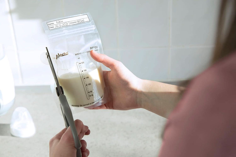 BF100 Worek do przechowywania mleka matki - Worek na mleko matki - pojemność 220 ml - 100 sztuk - Przezroczysta żywność i akcesoria do karmienia piersią Sklep Bebe Naty