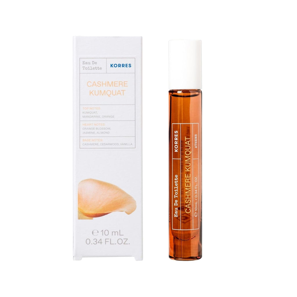 Apă de toaletă KORRES CASHMERE KUMQUAT EDT pentru femei și bărbați, format practic de călătorie deluxe, parfum cald și dulce, vegan, 10 ml
