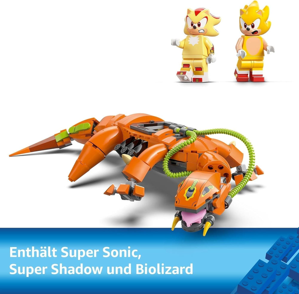 LEGO Sonic the Hedgehog Super Shadow kontra. Biolizard, zabawka dla graczy, prezent dla chłopców i dziewcząt, kolekcjonerski zestaw dla dzieci i fanów gier wideo z figurkami 77003 Zestawy do budowania Besuche den LEGO-Store