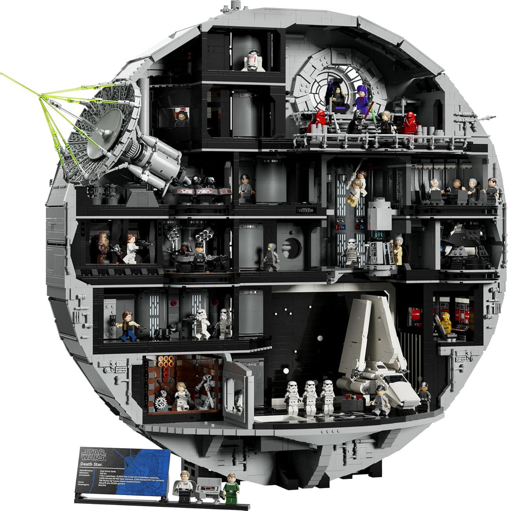 LEGO Star Wars Todesstern - Bauset für Erwachsene - Interaktives UCS-Ausstellungsmodell mit 36 ​​​​Minifiguren inkl. Luke Skywalker, Han Solo i Darth Vader – prezent dla mężczyzn, kobiet i fanów – 75419