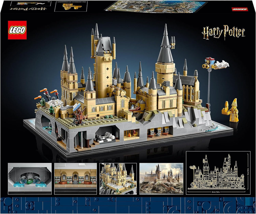 Zamek Hogwart LEGO Harry Potter ze skrzydłami zamku — zestaw z kolekcji dla dorosłych, zawierający wieżę główną i wieżę astronomiczną, komnatę tajemnic i minifigurkę architekta — prezent dla kobiet — 76419 Zestawy do budowania Besuche den LEGO-Store