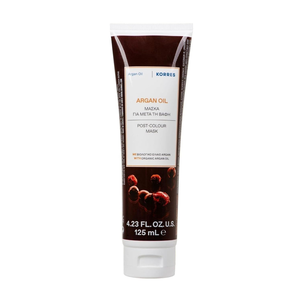 Mască de păr KORRES ARGAN OIL, mască hrănitoare cu ulei de argan, unt de shea și proteine de grâu, ideală pentru părul vopsit, vegan,125 ml Masca de par Naty Shop Titlu implicit