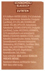 Dr. Oetker Vitalis Chocolate Muesli Classic: Muesli śniadaniowe z mleczną i gorzką czekoladą, opakowanie 7 szt. (7 x 600 g)