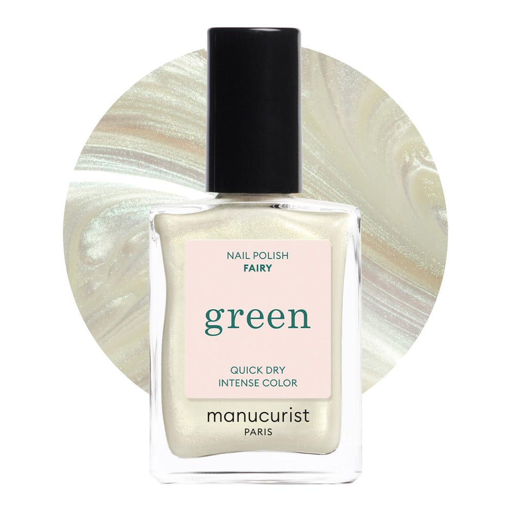 Manucurist Green - Oja Rosy Beige Shell Beige - Oja cu Uscare Rapidă - DIY Nails - Vegană 12-Free - Pe Bază de Plante - Oja - Fabricată în Franța