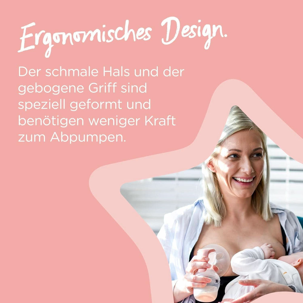 Tommee Tippee Made for Me Manuelle Einzel-Milchpumpe, Starke Saugkraft, Ergonomischer Griff, Tragbare Und Leise Milchpumpe, Samt Babyflasche Akcesoria Żywność i karmienie piersią Sklep Bebe Naty