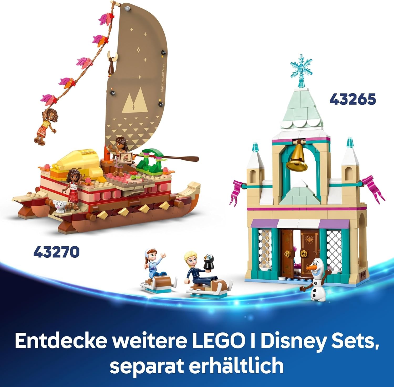 LEGO® Disney Zamek księżniczki Kopciuszek i powóz konny, zestaw dla dziewczynek od 6 lat, fantastyczna zabawka z księżniczką Kopciuszkiem i minilaleczkami z bajki księcia, pomysł na prezent dla fanów Disneya 43275 Zestawy do budowania Szukaj w sklepie LEGO