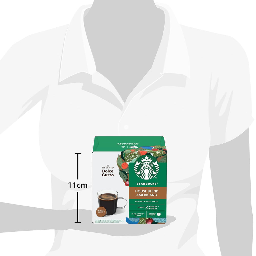 STARBUCKS House Blend by Nescafé Dolce Gusto, Mittlere Röstung, Kaffeekapseln 6 x 12 (72 Kapseln)