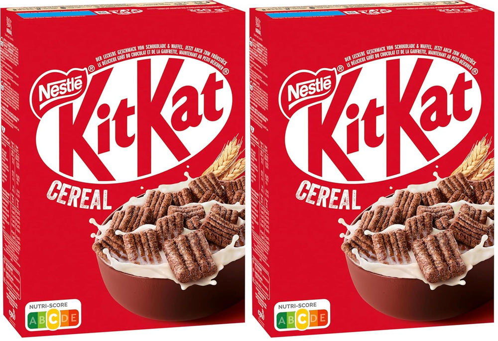 Nestlé Cereal, Chrupiące płatki śniadaniowe z typowym waflem i pyszną czekoladą, 1 opakowanie (1 x 330g)