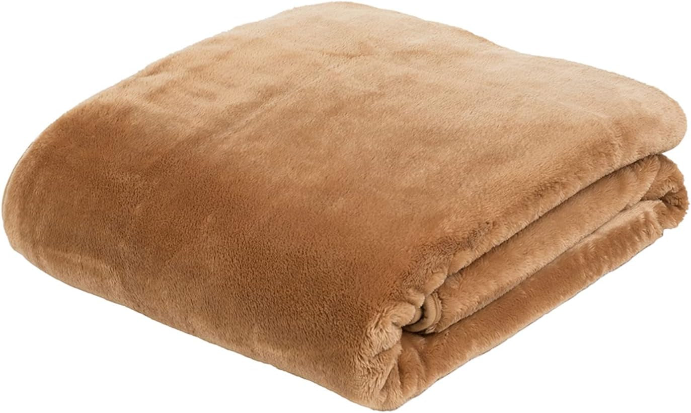 GÃ¶zze - Premium Cashmere-Feeling Wohn- Und Kuscheldecke, 500 G/M², 180 x 220 cm - Musztarda