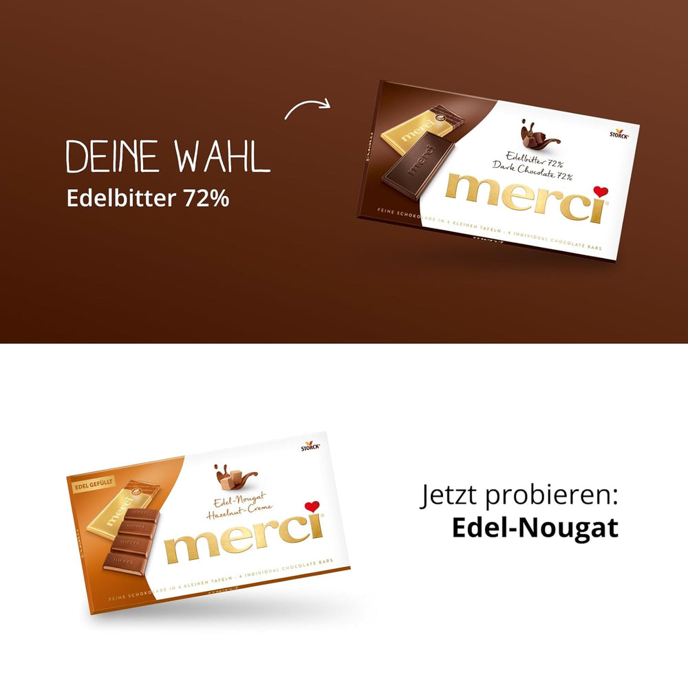 Tabliczki gorzkiej czekolady 72% – 5 x 100 g – Najszlachetniejsze kostki ciemnej czekolady – Czekolada owinięta złotą folią