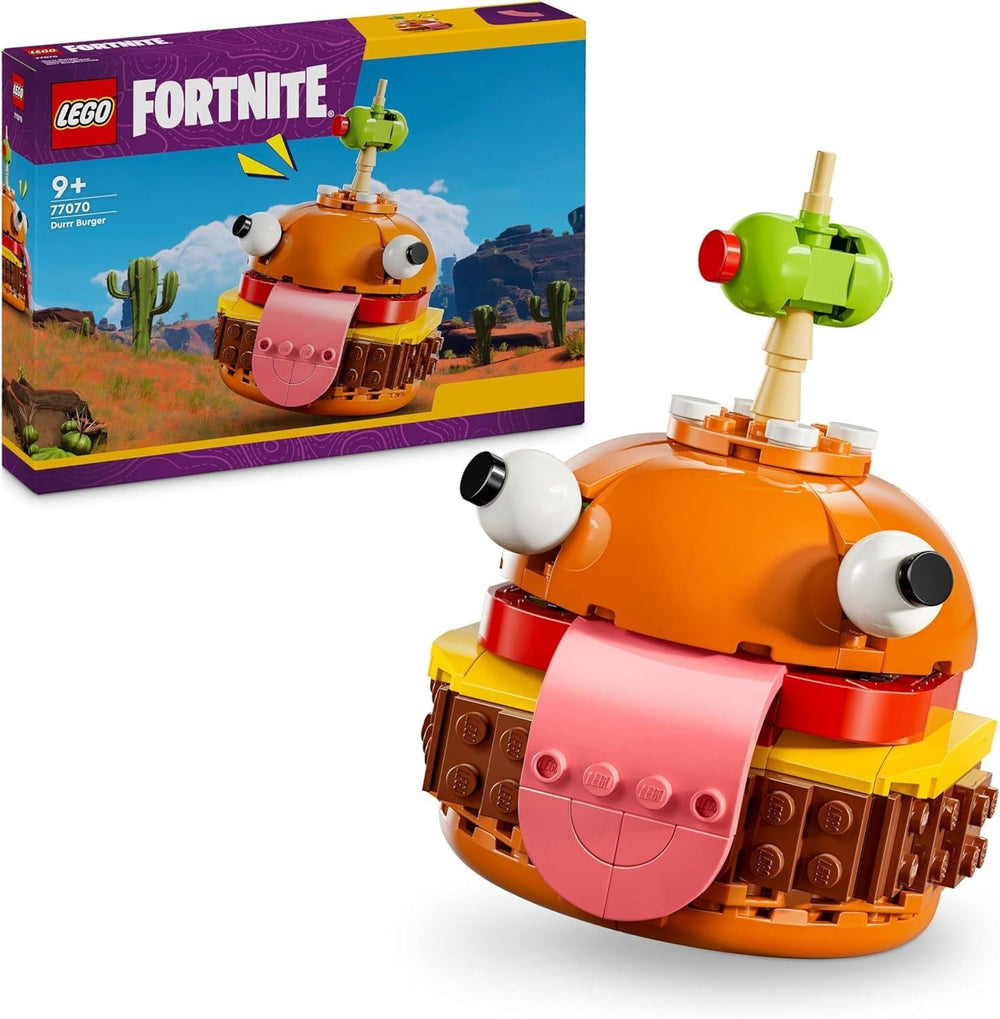 LEGO Fortnite Durrr Burger, zestaw do budowania gier wideo dla graczy w wieku 9+, model wystawowy, figurka kolekcjonerska, prezent dla dzieci, młodzieży i dorosłych, przedmiot kolekcjonerski 77070 Zestawy konstrukcyjne Besuche den LEGO-Store Default Title