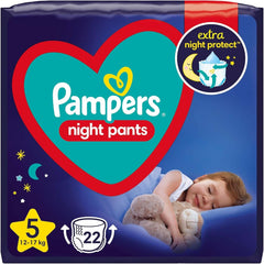 Pampers (wersja Alte), Spodnie nocne Windeln, Größe 5, 22 Stück, 12Kg-17Kg Akcesoria Żywność dla niemowląt i karmienie piersią Naty Shop