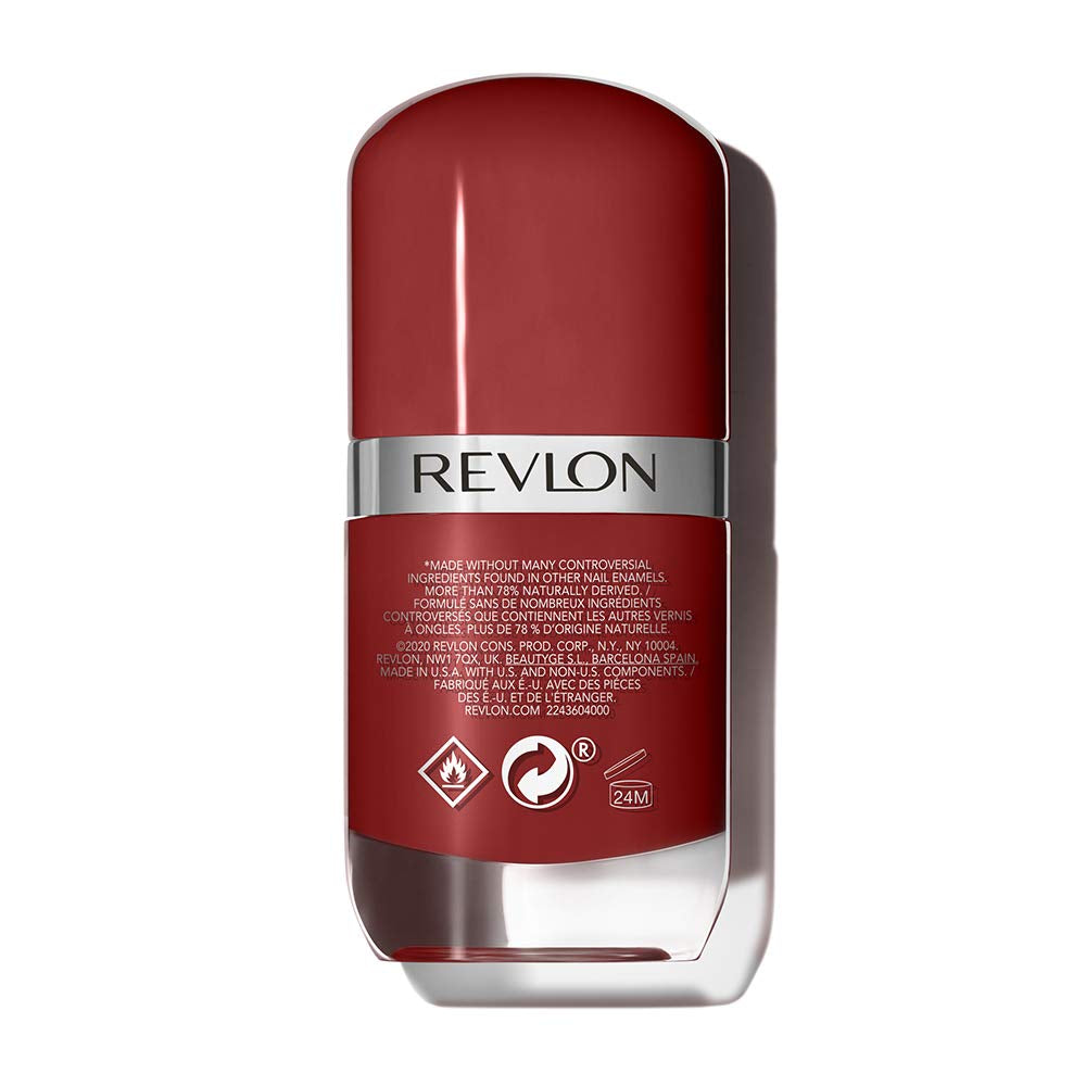 Lakier do paznokci Revlon Ultra HD Snap, długotrwała formuła wegańska, szybkoschnący i pełne krycie w jednej warstwie, kolor (8 ml), czerwono-czarny (014), unisex