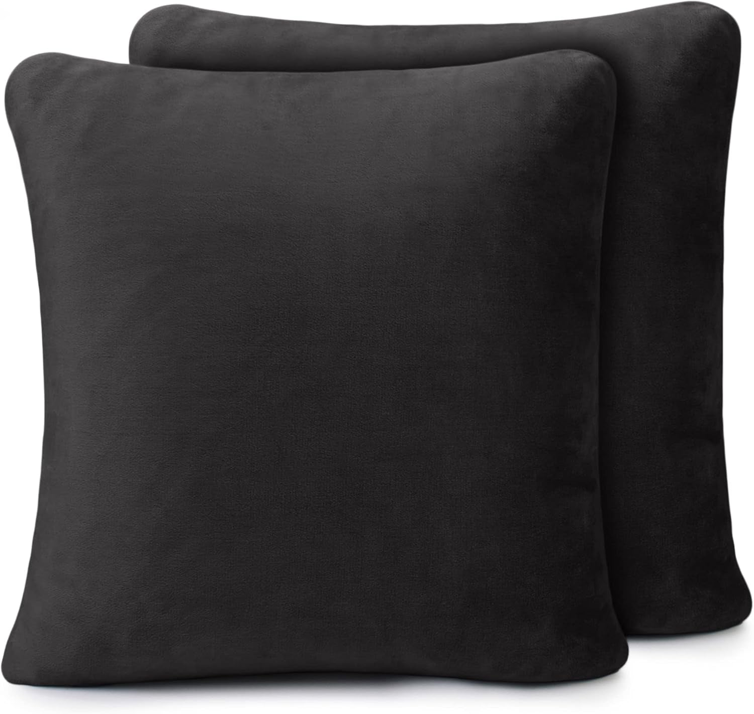 Amago - Wygodny koc o wyglądzie kaszmiru, 220 x 240 cm - antracyt Łóżka i koce Amago Czarna poszewka na poduszkę 50 x 50 cm, 2 sztuki